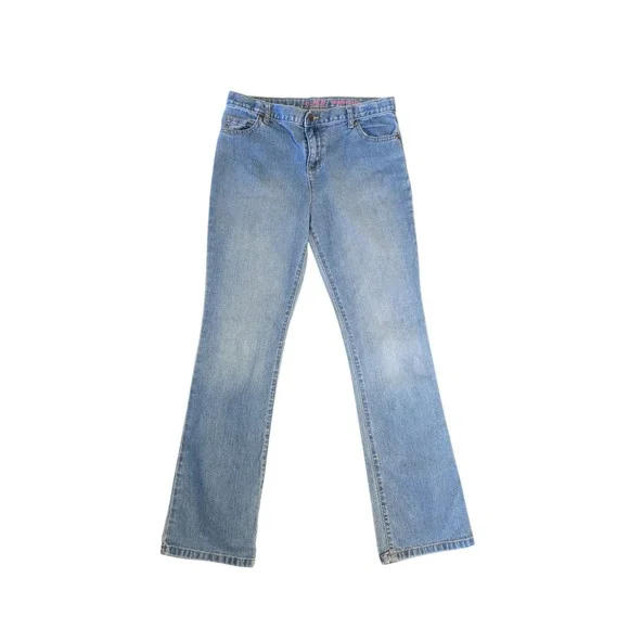 The Children's Place Girls Boot Cut Jeans Size 16 Light Wash Denim