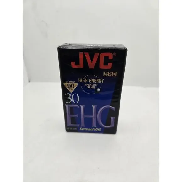 VHS Cassette JVC TC-30 EHG Tape Compact Camcorders New Unopened New Old Stock