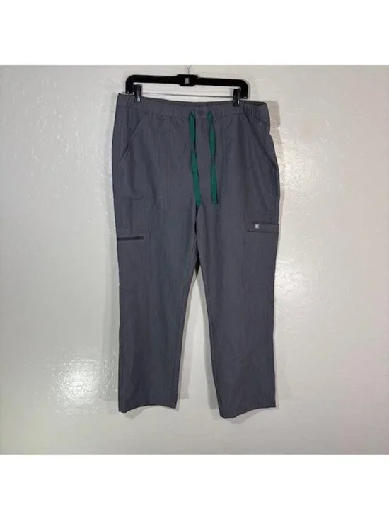 FIGS Scrub Pants Mens Large Gray Cairo Technical Collection Cargo Pockets TM3001