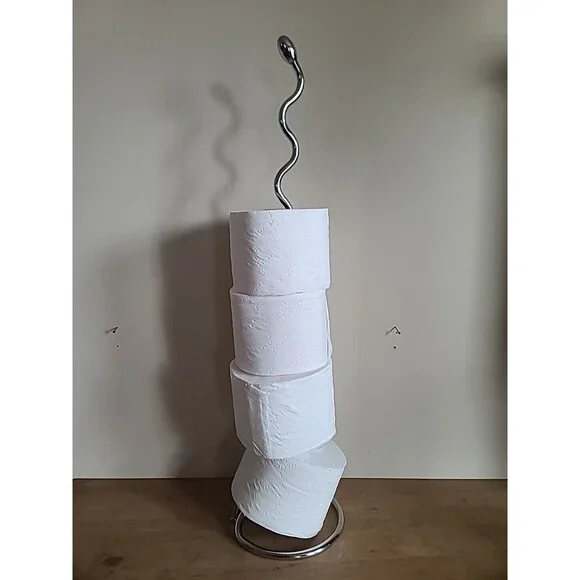 Toilet Paper Roll Holder Stand