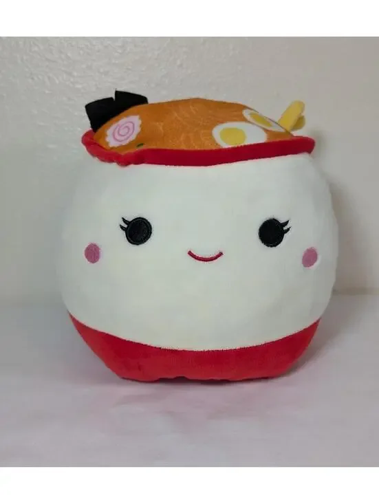 Squishmallow FlipAMallow Raisy Ramen and Shun Sushi Reversible Plush