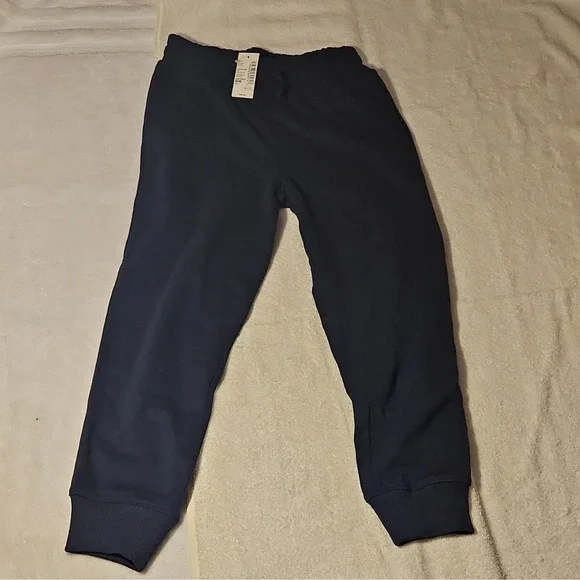 The Children's Place Boys Navy Sweatpants Pull On Elastic Waist Solid