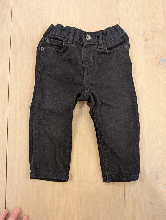The Children's Place Black Baby Jeans 9-12m