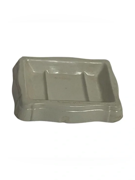 Vintage White Porcelain Soap Holder