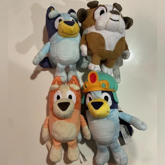 Bluey and Friends Plush Lot of 4 Characters Disney Junior Stuffed Toys