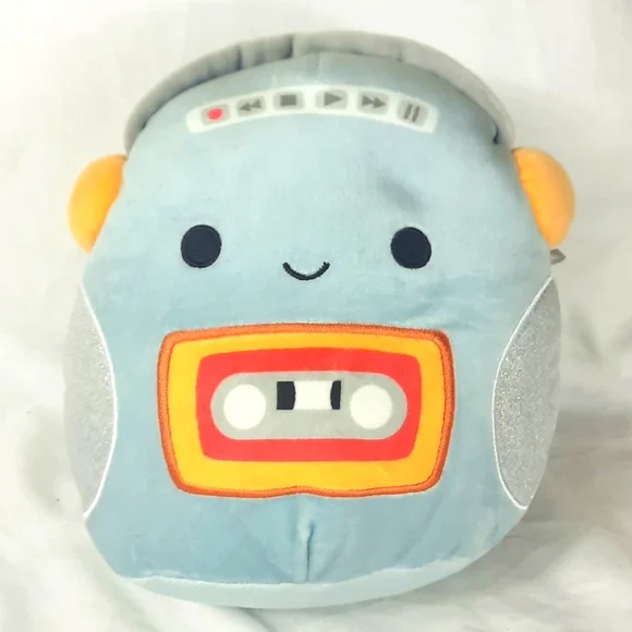 Original Squishmallows Radio Cassette with Headphones Plush Stuffed Toy kellytoy