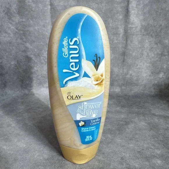 Shave & Shower ~ Venus Olay Vanilla Creme Cream Dead Stock Gillette 10 Oz Bottle