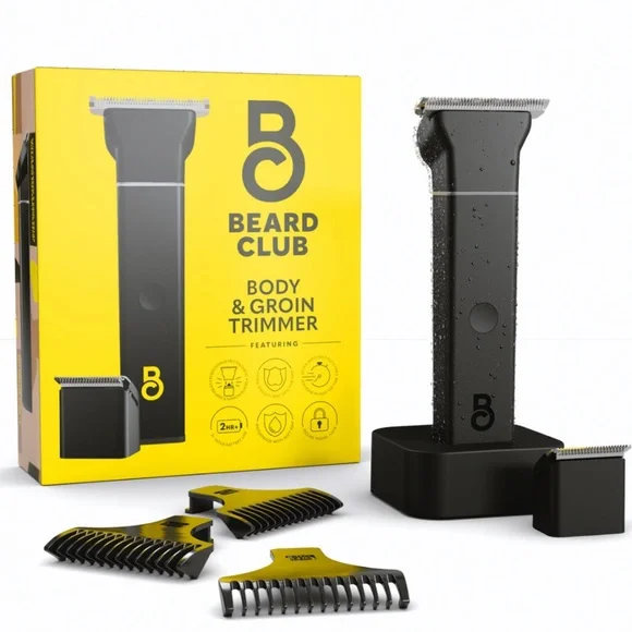 Beard Club NIB Body & Groin Trimmer Extra Wide Blade 100% Waterproof‎ Shaver