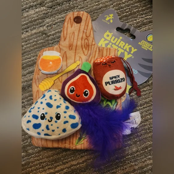 Quirky Kitty Catnip Charcuterie Board Cat Toy