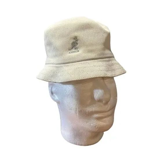 Kangol Tropic Bin bucket hat size small in classic white