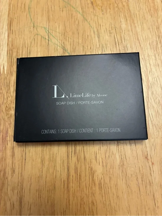 LimeLife by Alcone Black Soap Dish - Sleek Bathroom Storage