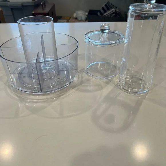Clear Acrylic Organizer Set
