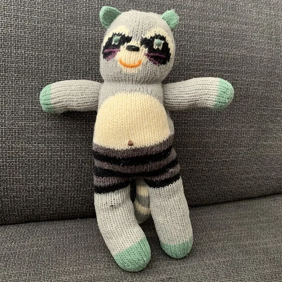 BlaBla‎ Bandit The Raccoon Knit Doll Plush