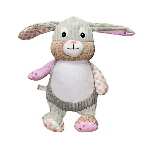 Cubbies Harlequin Bunny Cubby‎ Starry Night Stuffed Plush Rabbit Sensory EUC