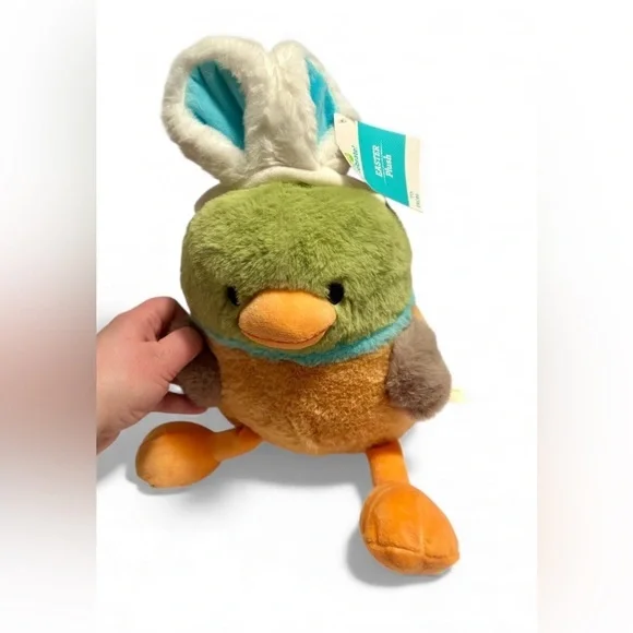 Easter Bird Plush | Bunny Ears | Spring Decor | Soft & Colorful | New with Tag