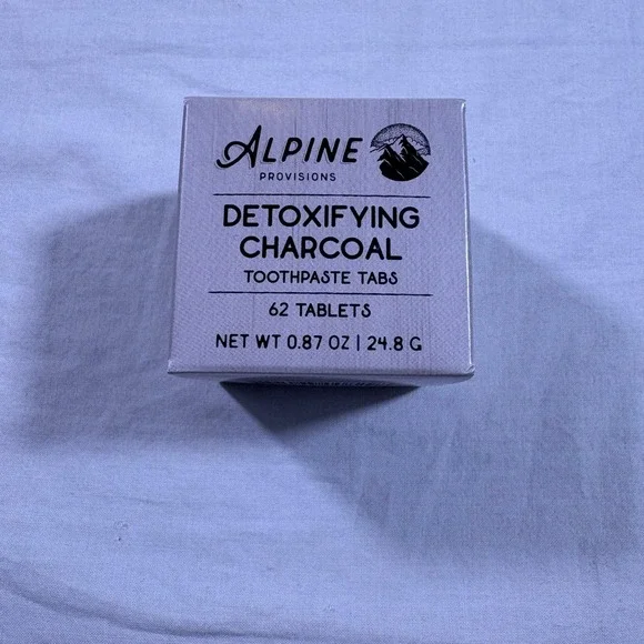 Alpine Provisions Detoxifying Charcoal‎ Toothpaste Tabs 62 Tablets