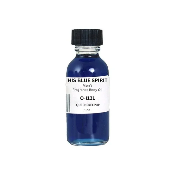 His Blue Spirit (Men) Body Oil 1 oz Fragrance All Natural Scent