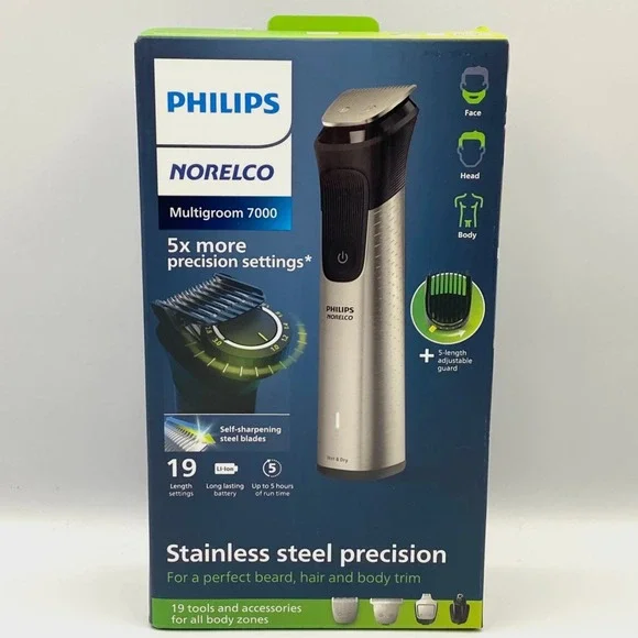 NEW Philips Norelco Series 7000 Multigroom Men's Rechargeable Electric Trimmer