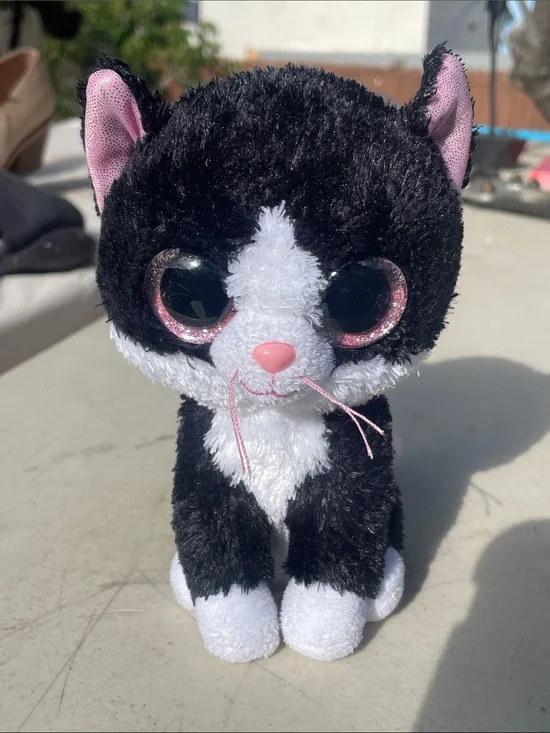 TY Black & White Kitten