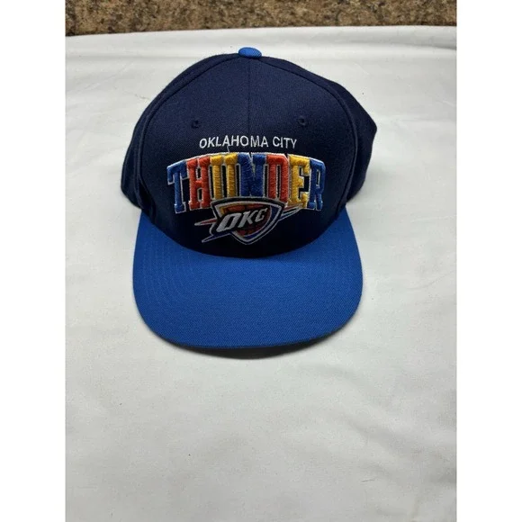 Oklahoma City Thunder OKC Basketball Ball Cap Hat‎ Snapback Baseball