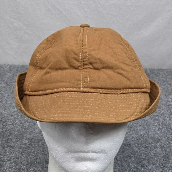 Vintage Duckbill Cap Size M Brown Utility Hat Foam Lined Workwear Streetwear 80s