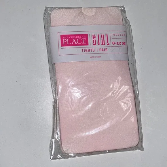 The Children's Place Tights‎ Toddler 6-12M Pink New Nylon Spandex Stretch