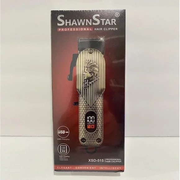 Shawn Star Professional Hair Clipper USB, LED DISPLAY