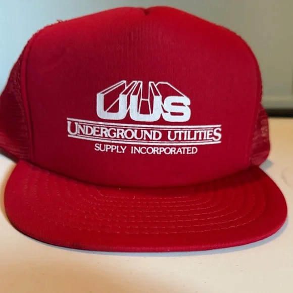 Vintage Underground Utilities supply incorporated trucker hat