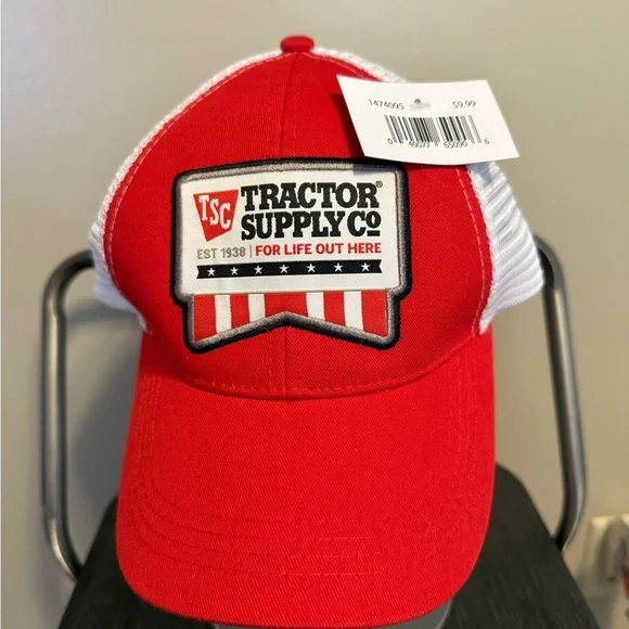 Tractor Supply Co. Red and White Men's Cap