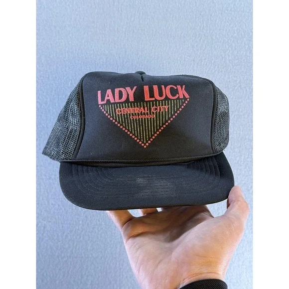 Lady Luck Central City Colorado Hat Cap Snap Back Mens One Size Black KC