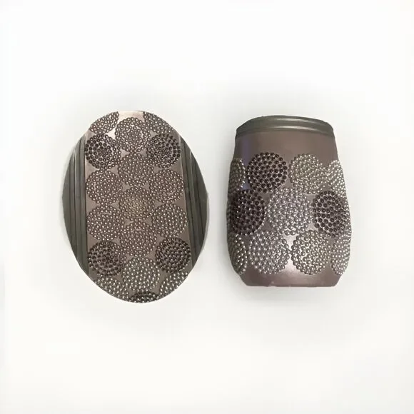 Purple, Silver, Brown And Gold, Bathroom Soap, And Toothbrush Set
