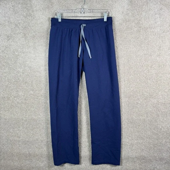 FIGS Technical‎ Collection Scrub Pants Mens Small Blue Elastic Waist Drawstring