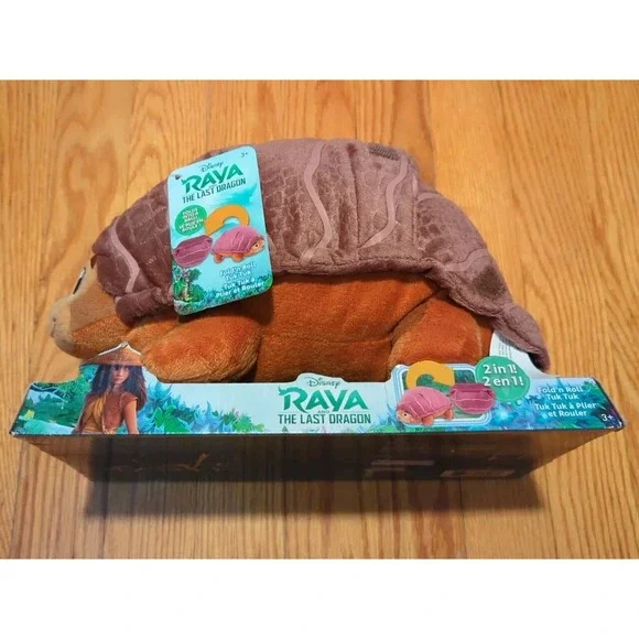 NEW DISNEY RAYA AND THE LAST DRAGON FOLD N ROLL TUK TUK STUFFED ANIMAL PLUSH TOY