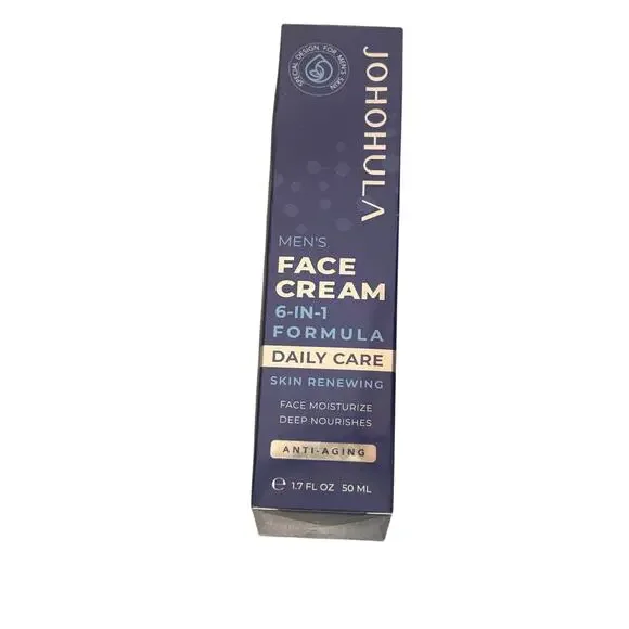 JOHOHULA Mens‎ Face Cream 6 in 1 Formula Daily Care Renewing Anti Aging 1.7 oz