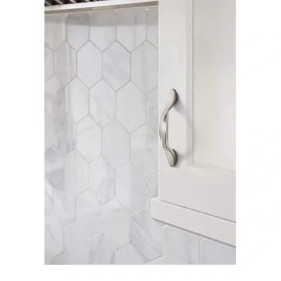 Sleek Silver Cabinet Handle Set of 10