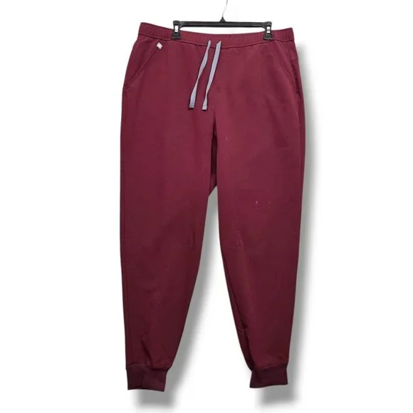 Figs Tansen Jogger Scrub Pants Mens‎ XL STAIN Burgundy MXXSW2004