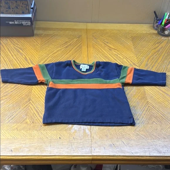 The Children's Place Long Sleeve Tee in Blue and Green