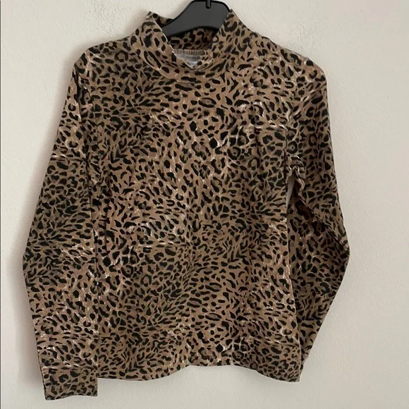 The Children’s Place Leopard Print Long Sleeve Top L