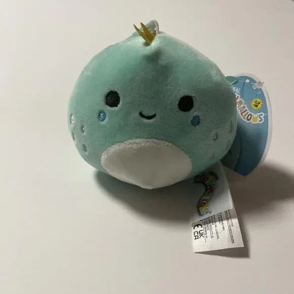 NEW 3.5” “Chet the Iguana” Kellytoy Squishmallow Plush Keychain Clip-On