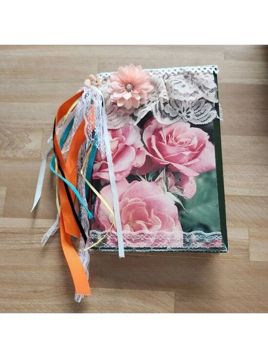 Junk Journal Handmade Hardcover Hand Bound 162 pages