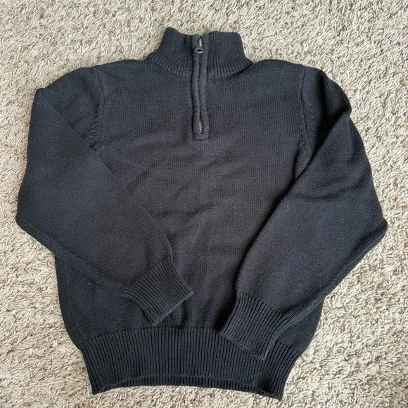 The Children’s Place black 1/2 zip sweater Small 5/6