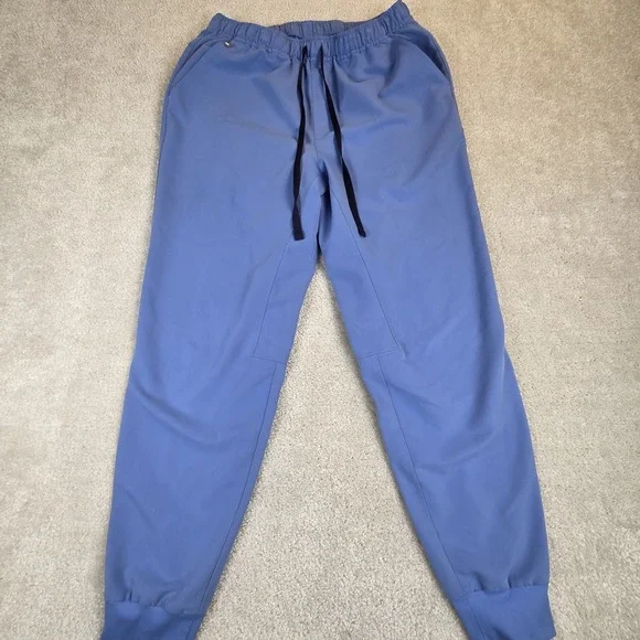 FIGS Tansen Jogger Scrub Pants Mens M Blue Cargo Nursing Vet Dental Workwear