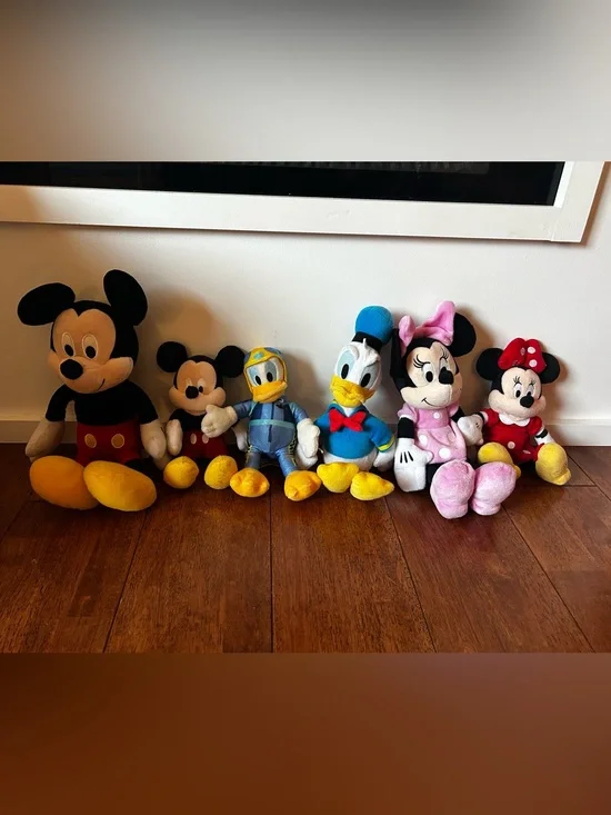 Classic Disney Character Plush Bundle - Mickey, Donald Duck and Minnie