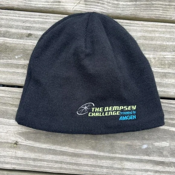 The Patrick Dempsey Challenge fleece lined Beanie Hat Cap Knit