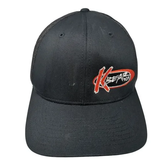KBear 101 Snapback Trucker Hat Black One Size Mesh Back Richardson