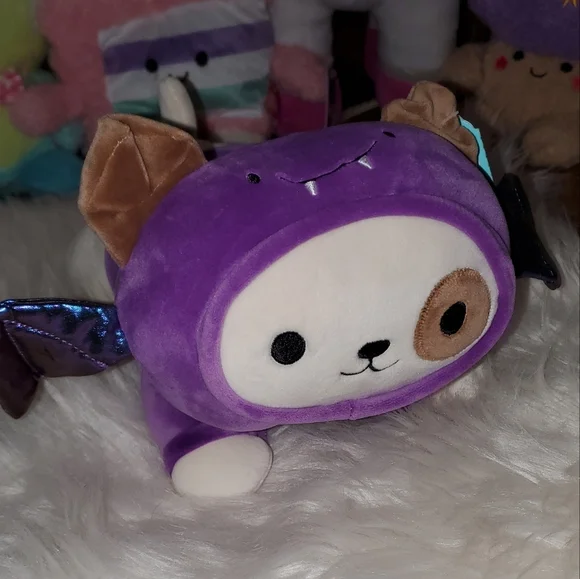 PlayRight Purple Plush Dog With Dragon Costume