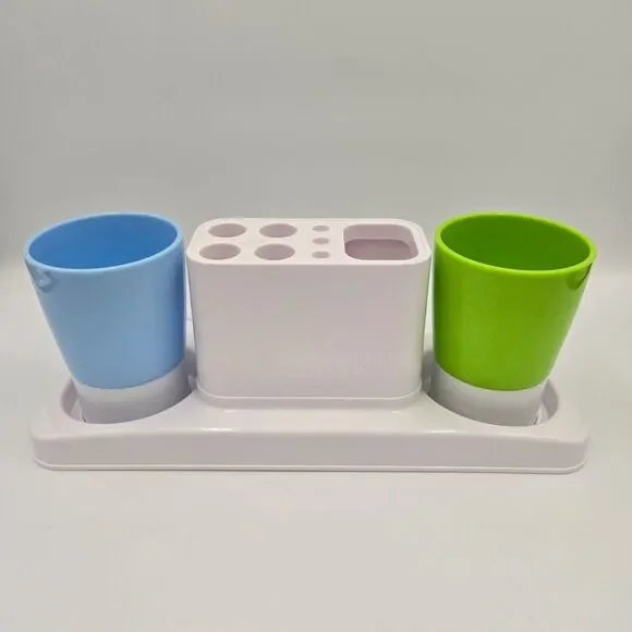 Toothbrush Holder Bathroom Organizer Cups