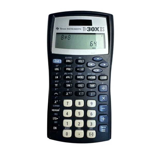 Texas Instruments TI-30XIIS Scientific Calculator With Cover Navy Blue‎