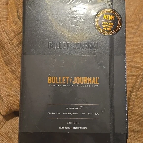 ❤️BUY 5 GET 3 FREE Bullet Journal Edition 2, Black, Retail $31.50US