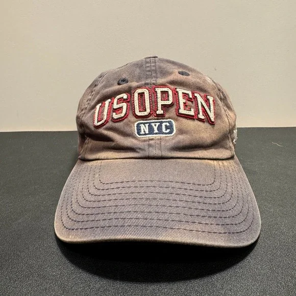 Vintage US Open NYC Hat Cap 2014 American Needle Strap Back Fade Y2K Dad Golf